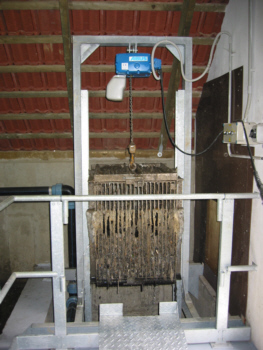 nátokový koš ČOV Světice