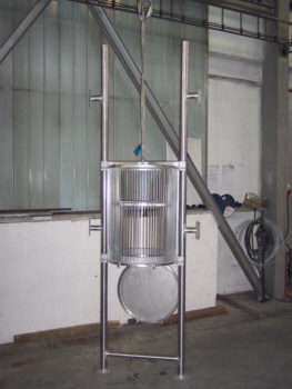 kruhový česlicový koš