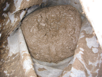 kal odvodněný po 12 hodinách